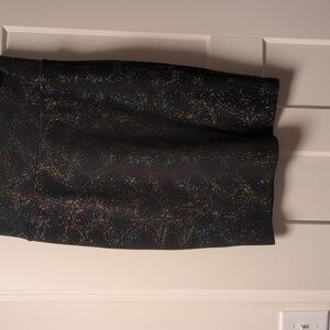 Lularoe pencil skirt with rainbow glitter detail